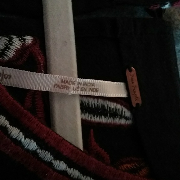 Free People Floral Appliqued Romper One Piece - Picture 6 of 8